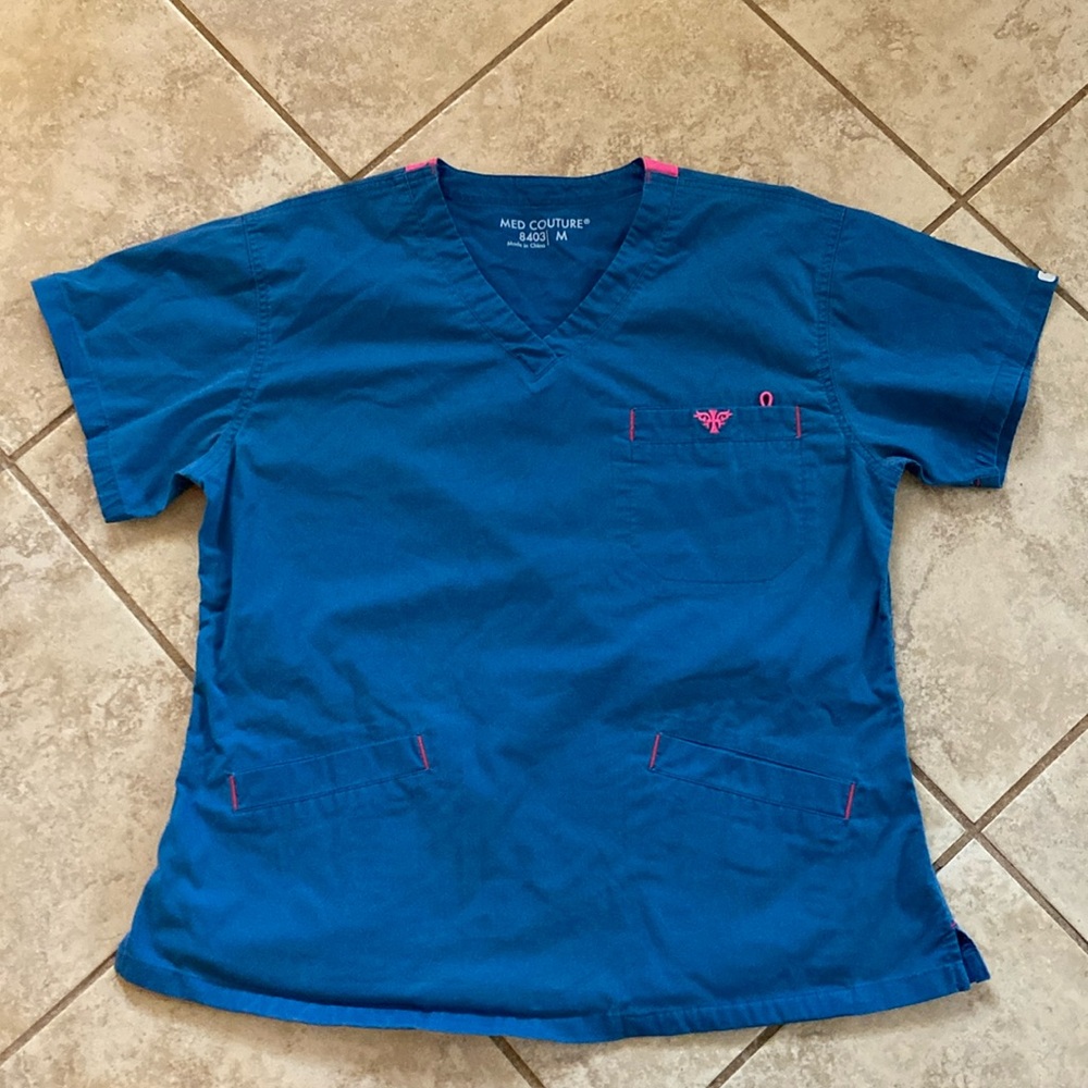 Med Couture Scrub Top V Neck